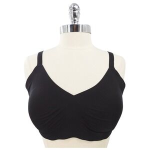 Knix Bra Size 7 Black‎ Comfort Wireless Everyday Adjustable Back Closure